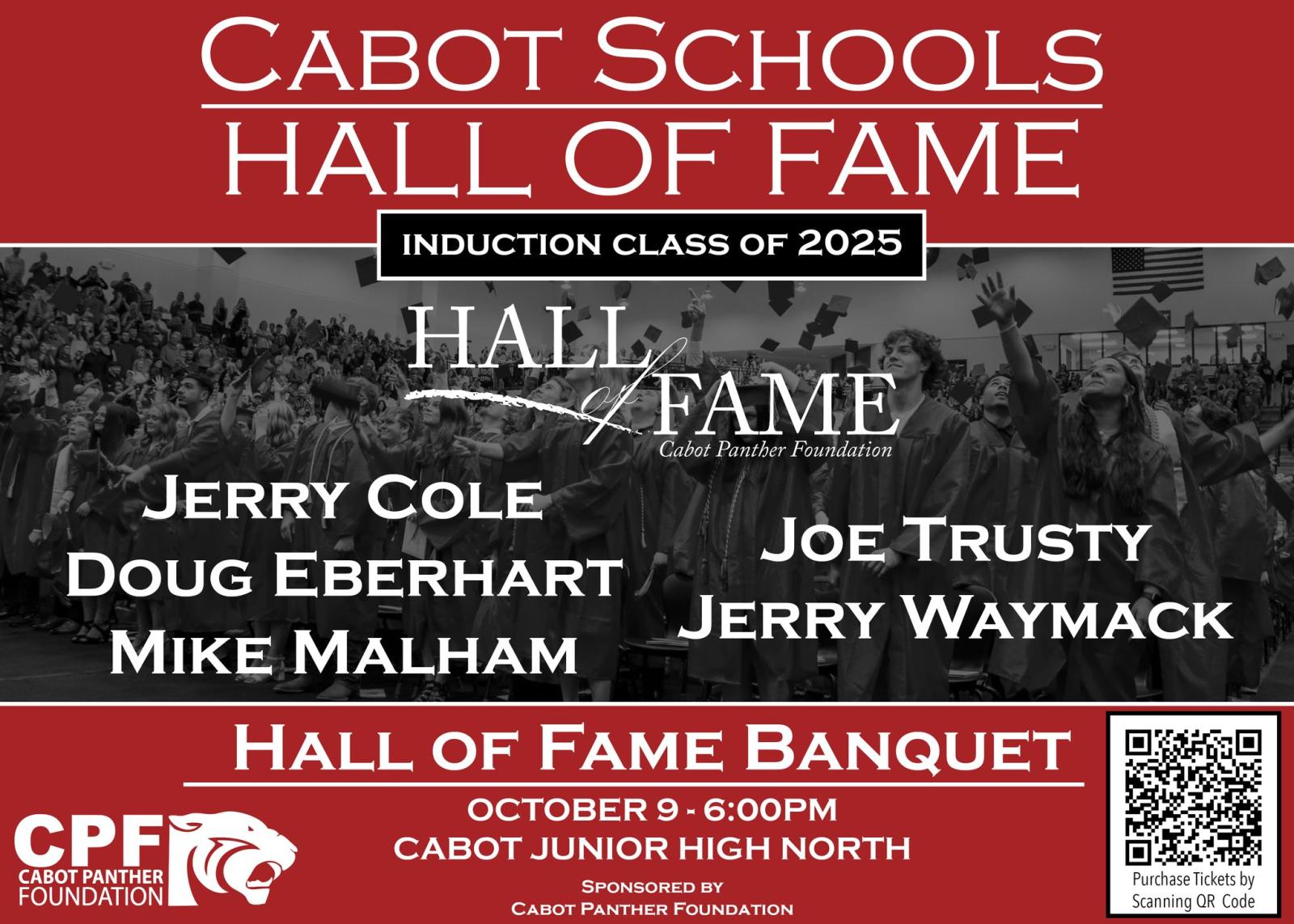 2025 Inductees of the Cabot Schools Hall of Fame Banquet
